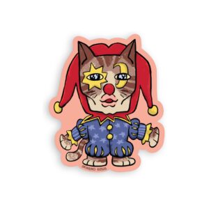 Sticker Cat Clown Sticker Cat Clown