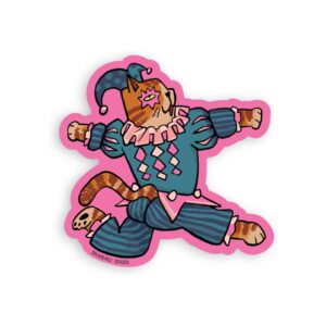 Sticker Cat Clown Sticker Cat Clown