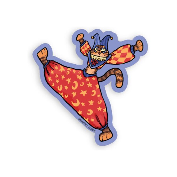 Sticker Cat Clown