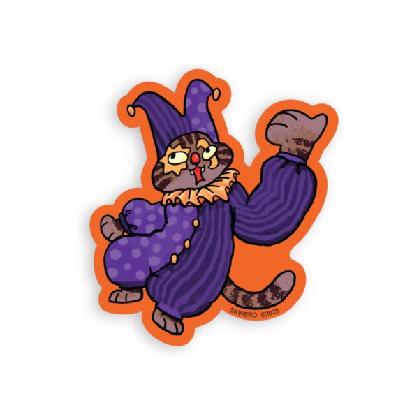 Sticker Cat Clown