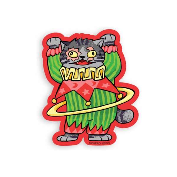 Sticker Cat Clown