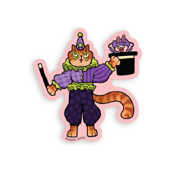 Sticker Cat Clown